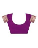 Women Saree with Floral Woven Motifs - Image 7